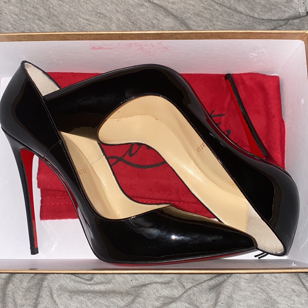 (Sold) Christian Louboutin Patent So Kate 120